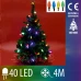 Vianočná led svetelná reťaz vnútorná - šišky - 40led - 4m multicolour