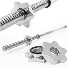 Vzpieračská rovná tyč so závitmi 28mm - 180cm