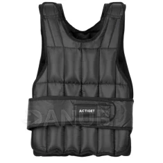 Záťažová tréningová vesta s nosnosťou 10 kg - nastaviteľná - čierna