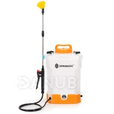 Záhradný postrekovač 9L - biely, oranžový