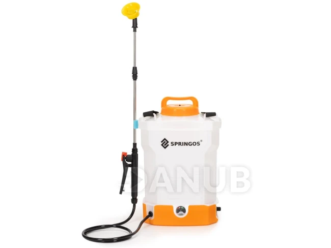 Záhradný postrekovač 9L - biely, oranžový