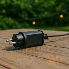 Napájací adaptér 4,8 W pre solárnu girlandu - čierny