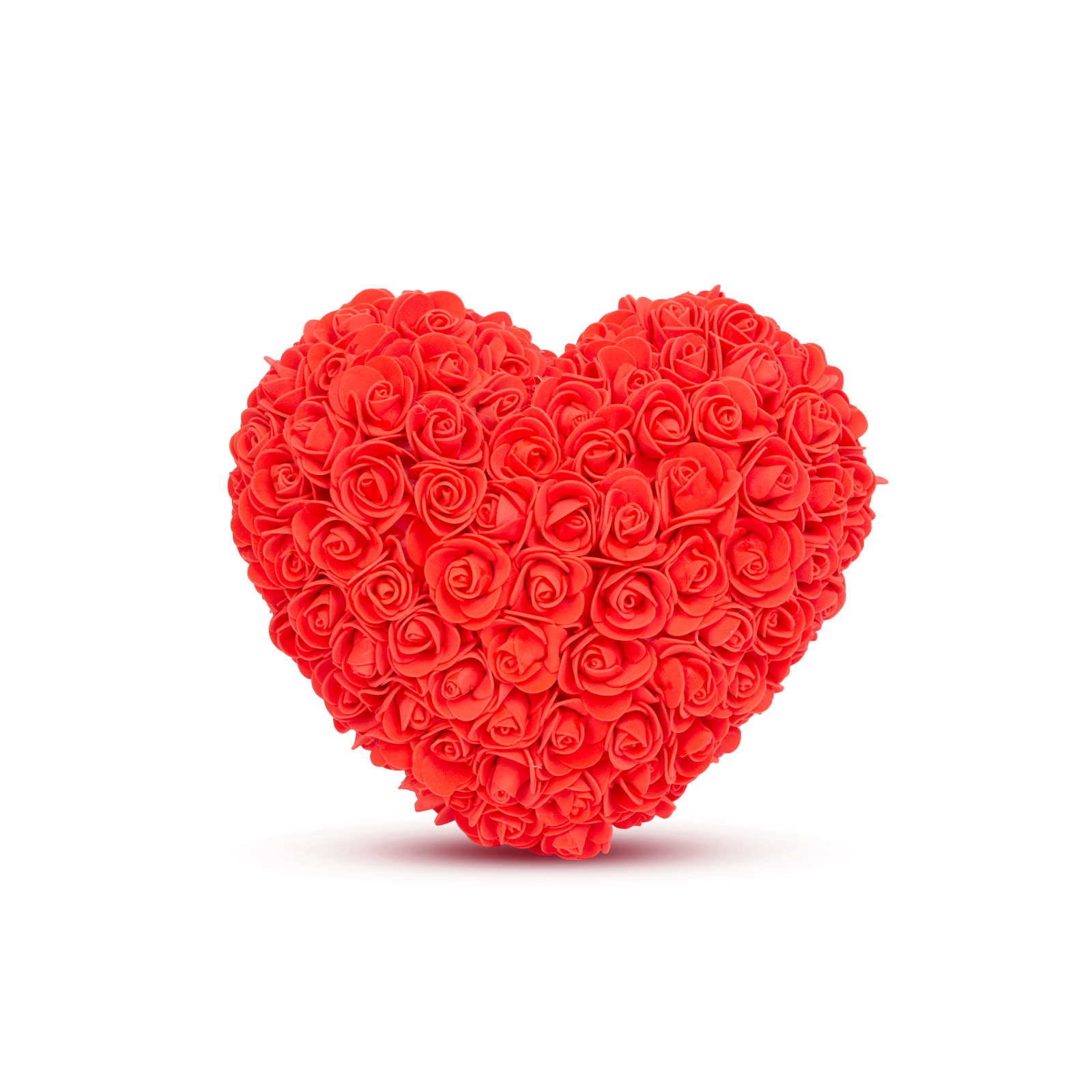 Srdce z ruží - Červená - 25 cm