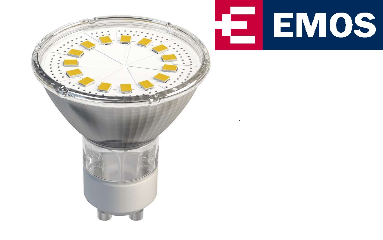 LED žiarovka EMOS SMD 15LED 3,5W GU10 Denná biela